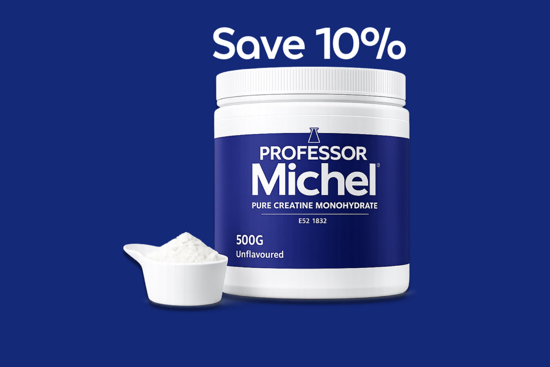 Yearly - Save 10% 4 Deliveries Professor Michel Pure Creatine Monohydrate