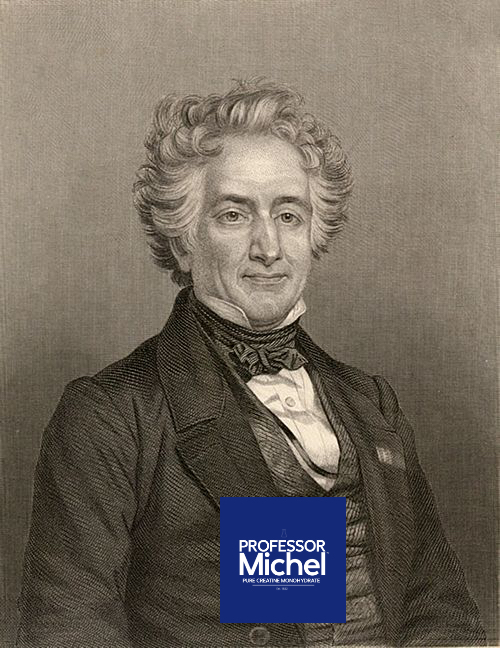 Engraved portrait of Michel-Eugène Chevreul